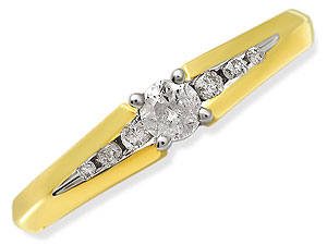 9ct gold and Diamond Ring 045102-M
