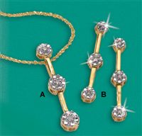 And Diamond Trilogy Pendant And Earrings Set Offer
