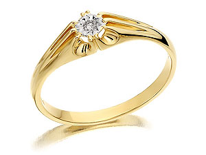 9ct gold and Raised Diamond Ring 183936-Y