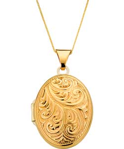 9ct Gold and Sterling Silver Family Locket Pendant