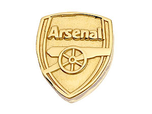 9ct Gold Arsenal FC Shield Single Earring 14mm