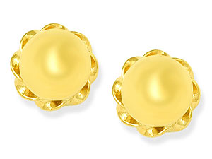 9ct Gold Ball Earrings - 070116