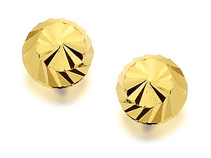 9ct Gold Ball Earrings 4mm - 070183