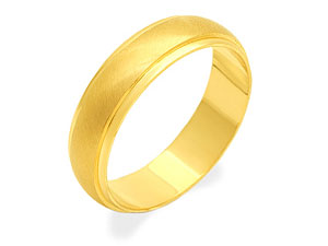 9ct gold Banded Brides Wedding Ring 184380-J