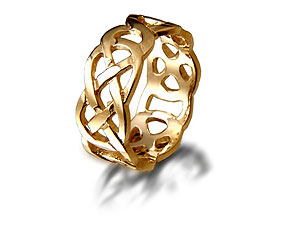 9ct gold Brides Celtic Wedding Ring 184294-L