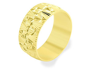 9ct gold Brides Wedding Ring 181607-N