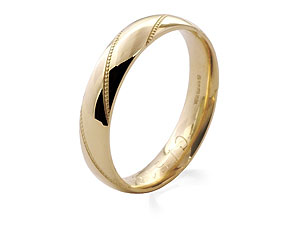 9ct gold Brides Wedding Ring 184274-L
