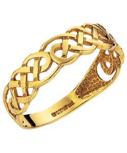 9ct Gold Celtic Style Band Ring