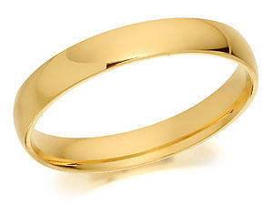 9ct Gold Court Heavyweight Brides Wedding Ring