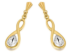 Crystal Drop Andralok Earrings 24mm -