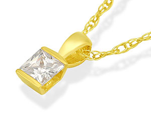 Cubic Zirconia Pendant and Chain 187018