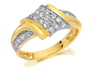 Cubic Zirconia Wrap Over Ring