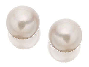 9ct Gold Cultured Pearl Stud Earrings 5mm -