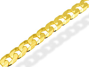 9ct gold Curb Link Bracelet 075602
