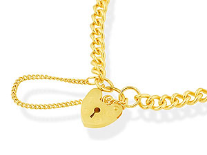 9ct gold Curb Link Bracelet 077102