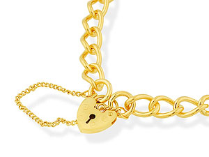 9ct gold Curb Link Bracelet 077103
