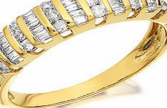 9ct Gold Diamond Band Ring 0.5ct - 049326
