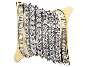 9ct Gold Diamond Cluster Ring 0.5ct - 049310