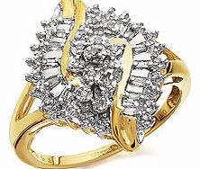 Diamond Cluster Ring 20pts - 049322