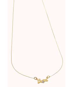 9ct gold Diamond Set Sister; Necklet