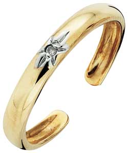 9ct Gold Diamond Toe Ring