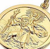 9ct Gold Double Sided St. Christopher 25mm -