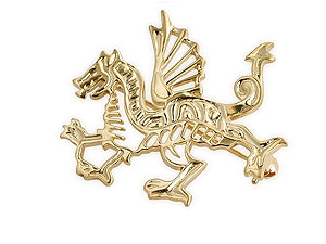 9ct gold Dragon Brooch 079292