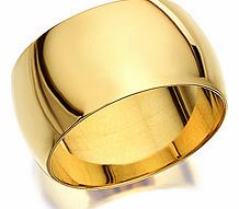 9ct Gold DShaped Brides Wedding Ring 10mm