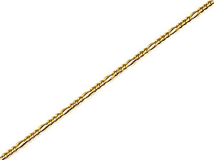 9ct Gold Figaro Chain 18` - 189101