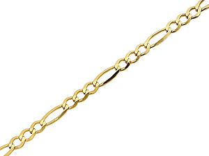 9ct Gold Figaro Chain Anklet 077914