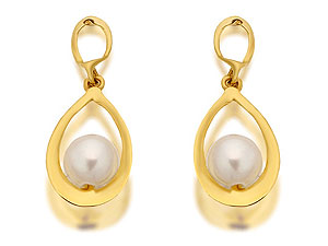 9ct Gold Freshwater Cultured Pearl Teardrop