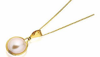 9ct Gold Freshwater Pearl Pendant And Chain -