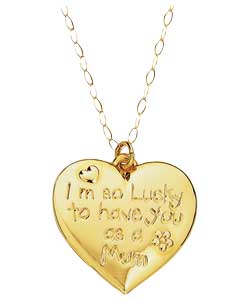 9ct gold from the Heart Mum; Pendant