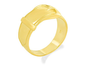 9ct Gold Gentlemans Gold Buckle Ring - 183584