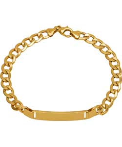 9ct Gold Gents ID Bracelet - Personalised
