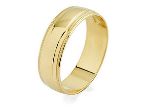 9ct gold Grooms Wedding Ring 184214-U