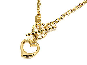 9ct gold Heart Charm Albert Bracelet 077531