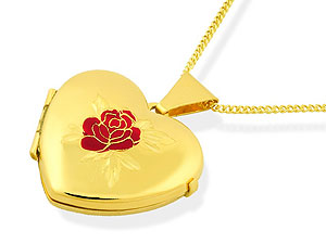 9ct gold Heart Locket and chain 187209