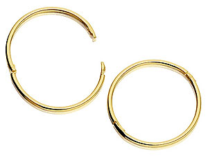 Hinged Hoop Earrings 15mm - 072474