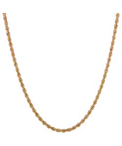 9ct Gold Hollow Rope Chain