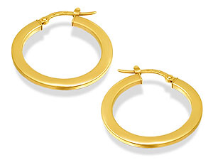 9ct Gold Hoop Earrings 072463