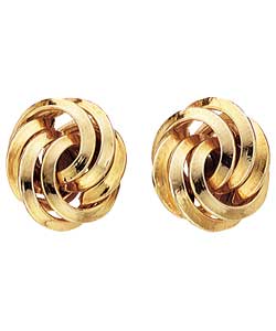 9ct Gold Knot Studs