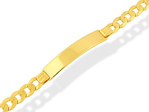 9ct Gold Ladies Identity Bracelet - 078102