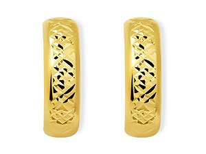 Large Half Hoop Earrings - 072651