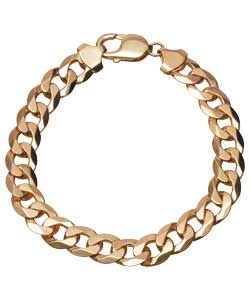 9ct Gold Mens Solid 1oz Curb Bracelet