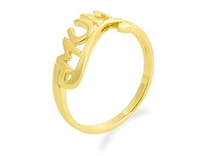 9ct gold Mum Ring 181931-L
