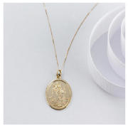 OVAL ST CHRISTOPHER PENDANT