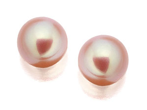 9ct gold Pink Freshwater Pearl Stud Earrings