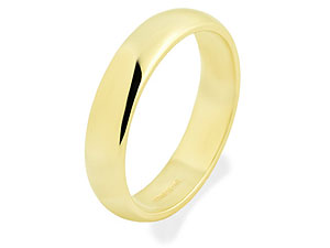 9ct Gold Plain Brides Wedding Ring 4mm - 185444
