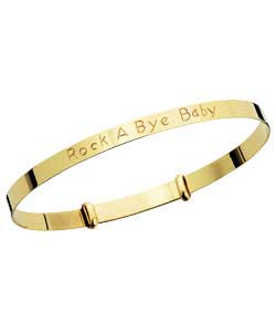9ct Gold Rock a Bye Baby Bangle